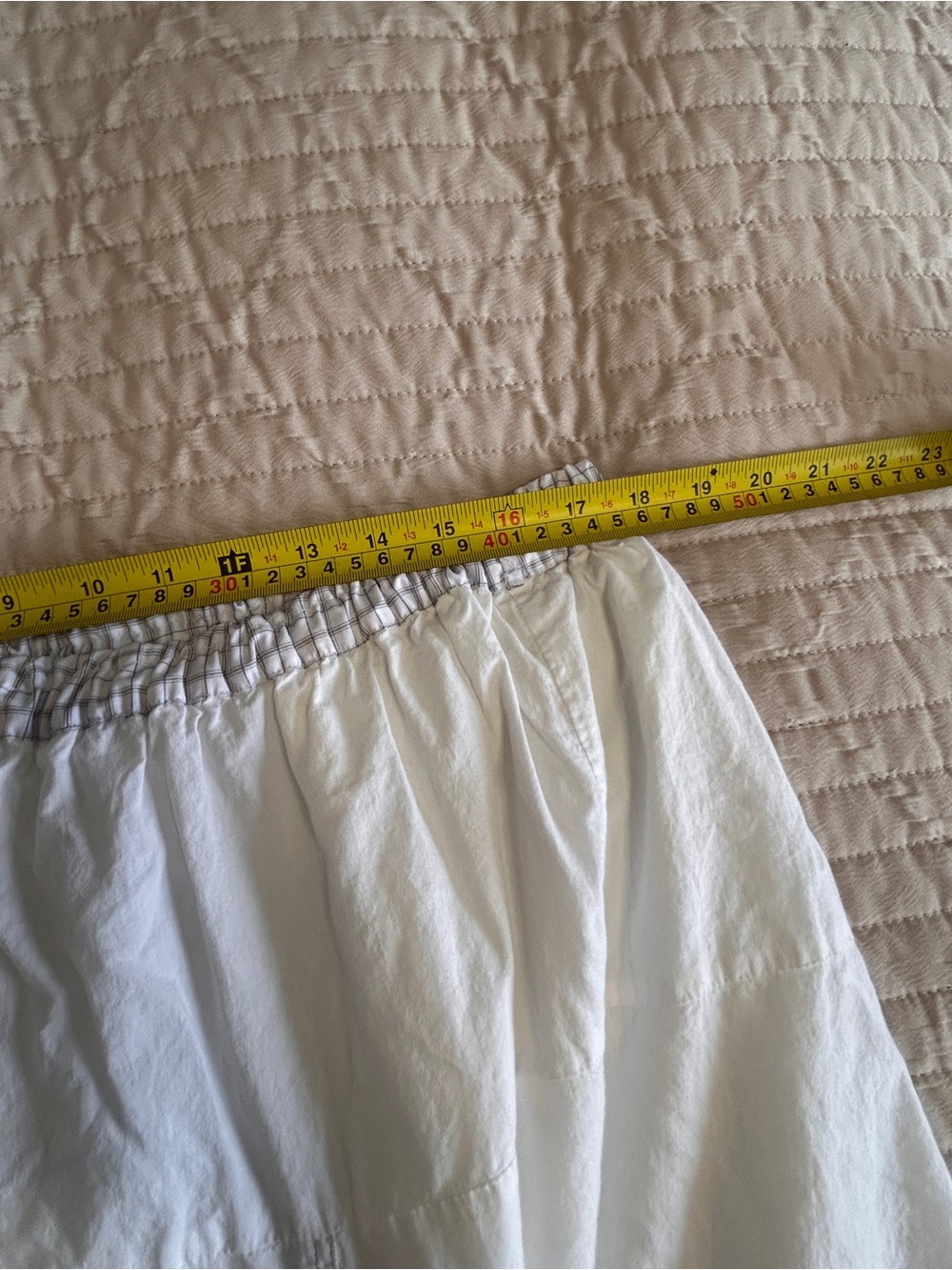 Parsley & Sage Women's 2X White Cotton Midi Skirt Boho FLAW - Picture 10 of 14